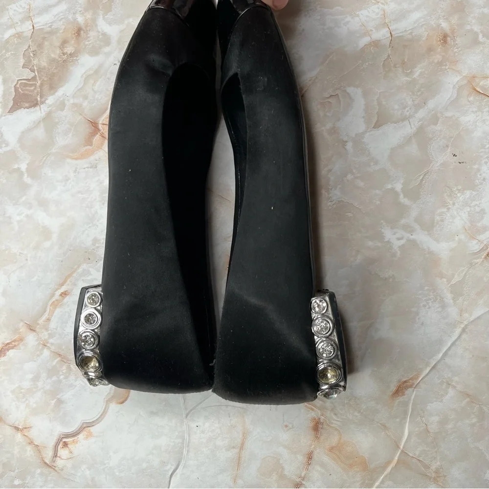 Jeffrey CAMPBELL Becca Ballet Flats - Becca Black Embellished Flats 8.5